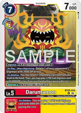 Darumamon [BT26-014] [Timeless Bonds] Foil