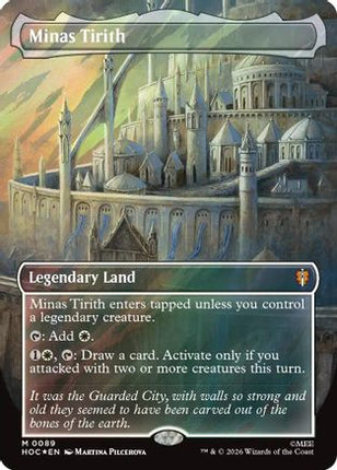 Minas Tirith (Borderless) (Surge Foil) (089) [The Hobbit: Eternal-Legal] Foil