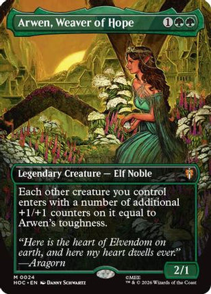 Arwen, Weaver of Hope (Borderless) (024) [The Hobbit: Eternal-Legal] Foil