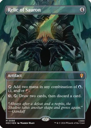 Relic of Sauron (Borderless) (Surge Foil) (086) [The Hobbit: Eternal-Legal] Foil