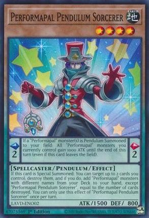 Performapal Pendulum Sorcerer (Common / Short Print) [LAVD-ENO02] 1st Edition