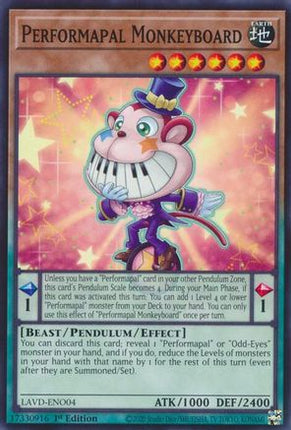 Performapal Monkeyboard (Common / Short Print) [LAVD-ENO04] 1st Edition