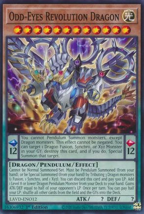 Odd-Eyes Revolution Dragon (Common / Short Print) [LAVD-ENO12] 1st Edition