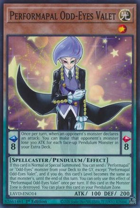 Performapal Odd-Eyes Valet (Common / Short Print) [LAVD-ENO14] 1st Edition