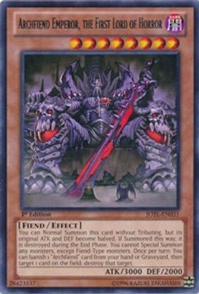 Archfiend Emperor, the First Lord of Horror (Rare) [JOTL-EN031] 1st Edition