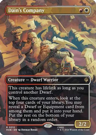 Dain's Company (Borderless) (212) [The Hobbit] Foil