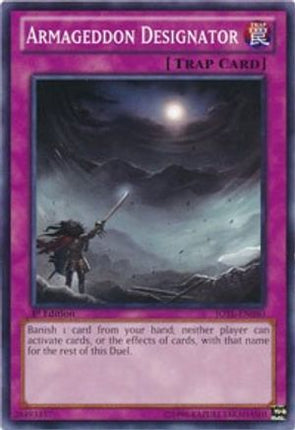 Armageddon Designator (Common / Short Print) [JOTL-EN080] 1st Edition