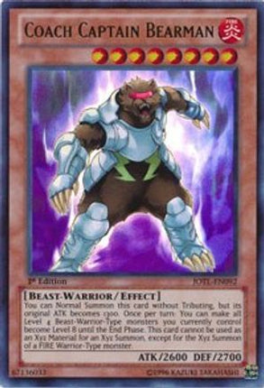 Coach Captain Bearman (Ultra Rare) [JOTL-EN092] Unlimited