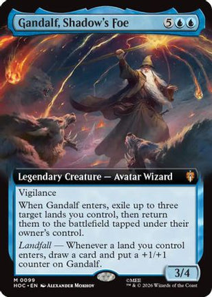 Gandalf, Shadow's Foe (Extended Art) (099) [The Hobbit: Eternal-Legal] Foil