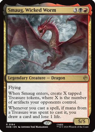 Smaug, Wicked Worm (164) [The Hobbit] Foil