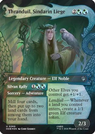 Thranduil, Sindarin Liege (Showcase) (Surge Foil) (269) [The Hobbit] Foil
