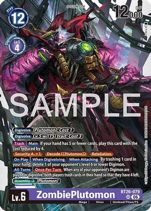 ZombiePlutomon [BT26-079] [Timeless Bonds] Foil