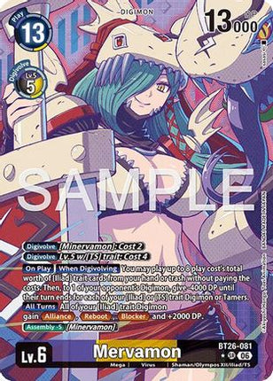 Mervamon (Alternate Art) [BT26-081] [Timeless Bonds] Foil