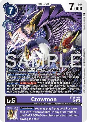 Crowmon [BT26-076] [Timeless Bonds] Foil