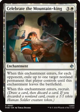 Celebrate the Mountain-king (007) [The Hobbit] Foil