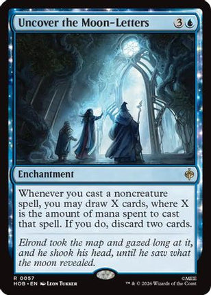 Uncover the Moon-Letters (057) [The Hobbit] Foil