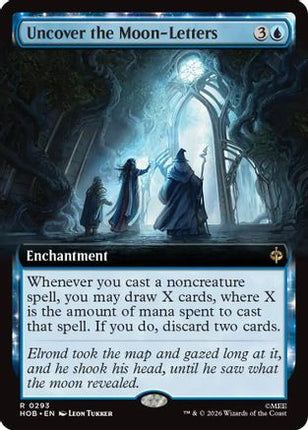 Uncover the Moon-Letters (Extended Art) (293) [The Hobbit] Foil