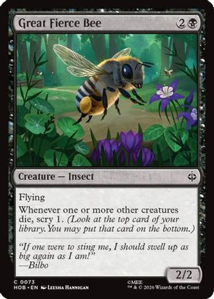 Great Fierce Bee (073) [The Hobbit]