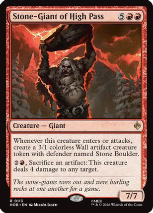 Stone-Giant of High Pass (113) [The Hobbit] Foil