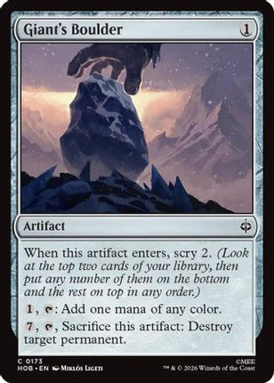 Giant's Boulder (173) [The Hobbit] Foil