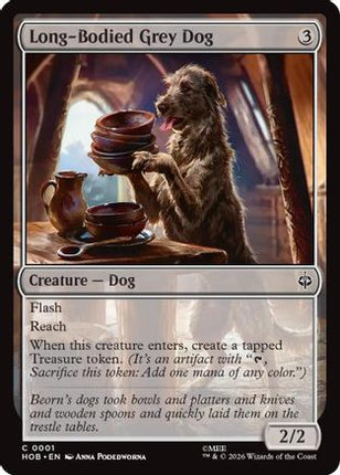 Long-Bodied Grey Dog (001) [The Hobbit]