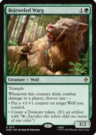 Bejeweled Warg (117) [The Hobbit] Foil