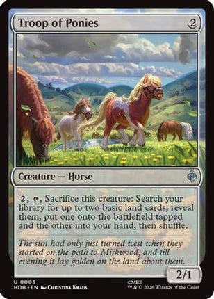 Troop of Ponies (003) [The Hobbit] Foil