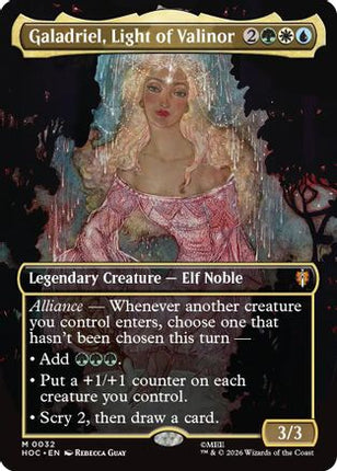 Galadriel, Light of Valinor (Borderless) (032) [The Hobbit: Eternal-Legal] Foil