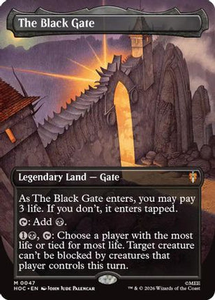 The Black Gate (Borderless) (047) [The Hobbit: Eternal-Legal] Foil