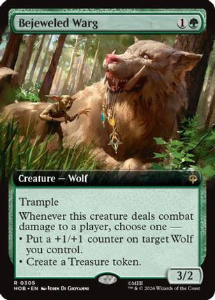 Bejeweled Warg (Extended Art) (305) [The Hobbit] Foil