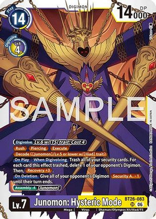 Junomon: Hysteric Mode [BT26-083] [Timeless Bonds] Foil