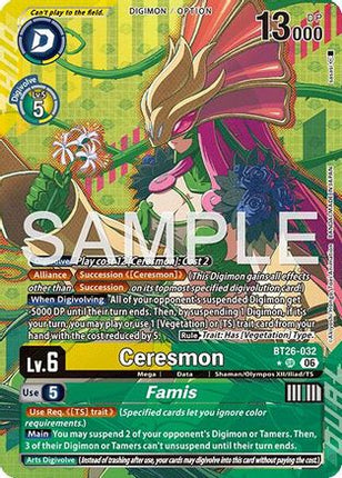 Ceresmon // Famis (Alternate Art) [BT26-032] [Timeless Bonds] Foil