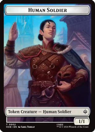 Human Soldier // Treasure (0013) Double-Sided Token (2 // 13) [The Hobbit] Foil