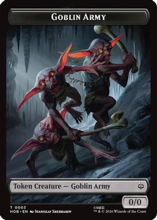Goblin Army (0003) // Treasure (0012) Double-Sided Token (3 // 12) [The Hobbit] Foil