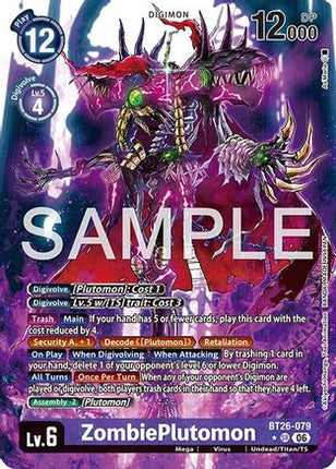 ZombiePlutomon (Alternate Art) [BT26-079] [Timeless Bonds] Foil