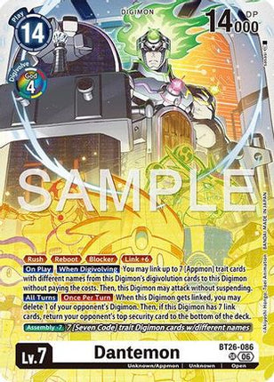 Dantemon [BT26-086] [Timeless Bonds] Foil
