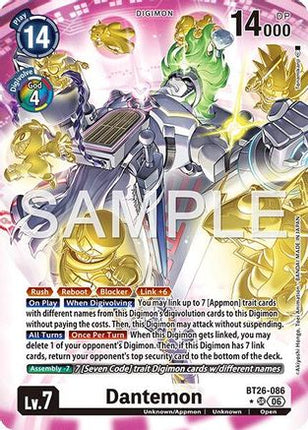 Dantemon (Alternate Art) [BT26-086] [Timeless Bonds] Foil