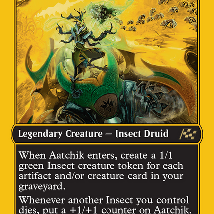 Aatchik, Emerald Radian (First-Place Foil) [Aetherdrift] Foil