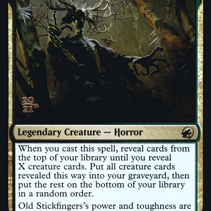 Old Stickfingers [Innistrad: Midnight Hunt Promos] Prerelease Foil