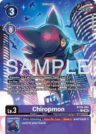 Chiropmon (Alternate Art) [BT26-061] [Timeless Bonds] Foil