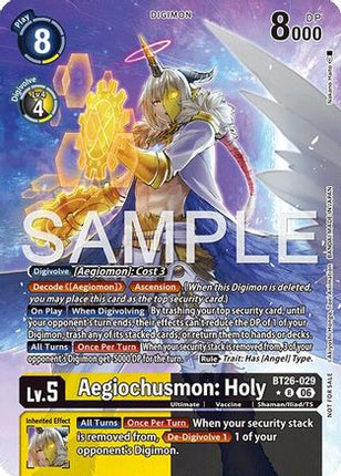 Aegiochusmon: Holy (Alternate Art) [BT26-029] [Timeless Bonds] Foil