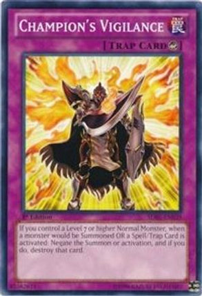 Champion's Vigilance (Common / Short Print) [SDBE-EN039] Structure Deck: Saga of Blue-Eyes White Dragon 1st Edition