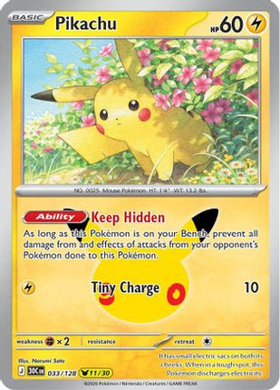 Pikachu - 033/128 033/128 - ME 30th Celebration Holofoil