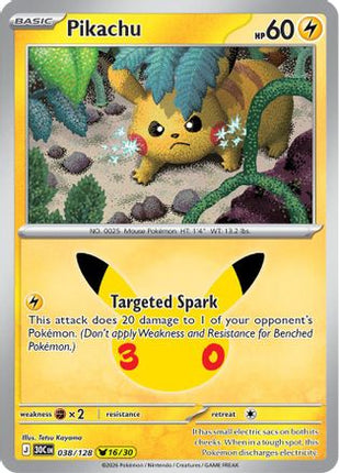 Pikachu - 038/128 038/128 - ME 30th Celebration Holofoil