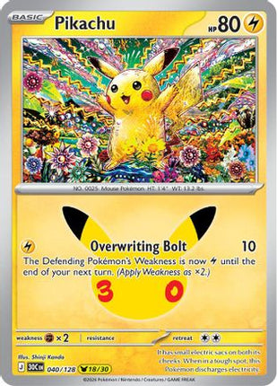 Pikachu - 040/128 040/128 - ME 30th Celebration Holofoil