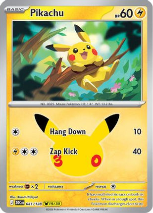 Pikachu - 041/128 041/128 - ME 30th Celebration Holofoil