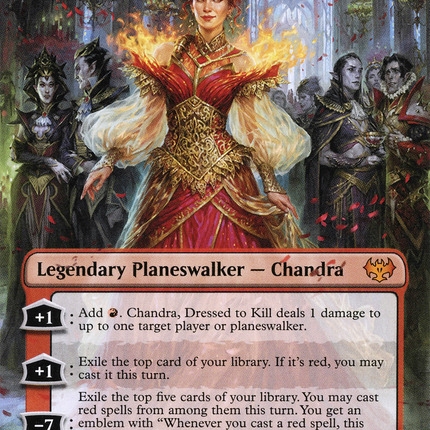 Chandra, Dressed to Kill (Borderless) [Innistrad: Crimson Vow]