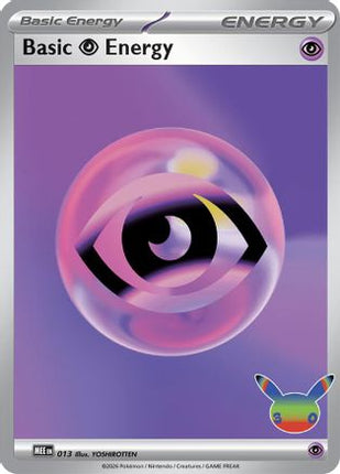 Basic Psychic Energy - 013 (30th Celebration) 013- MEE Mega Evolution Energies Holofoil