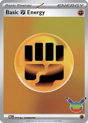 Basic Fighting Energy - 014 (30th Celebration) 014- MEE Mega Evolution Energies Holofoil
