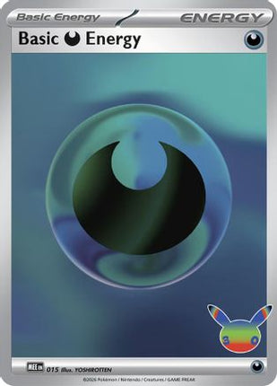 Basic Darkness Energy - 015 (30th Celebration) 015- MEE Mega Evolution Energies Holofoil